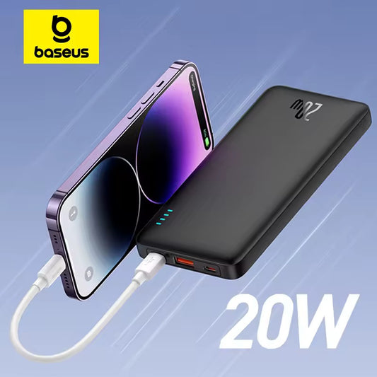 Baseus Airpow 20W Power Bank 10000mAh 20000mAh Fast Charge Powerbank