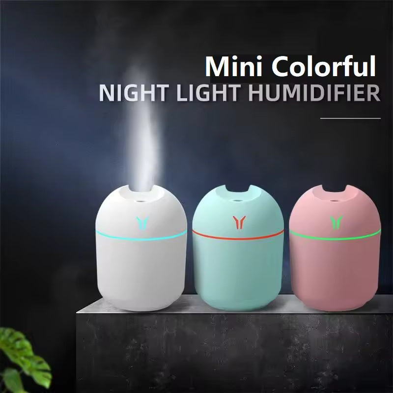 250ML USB Mini Air Humidifier with LED Color Lamp