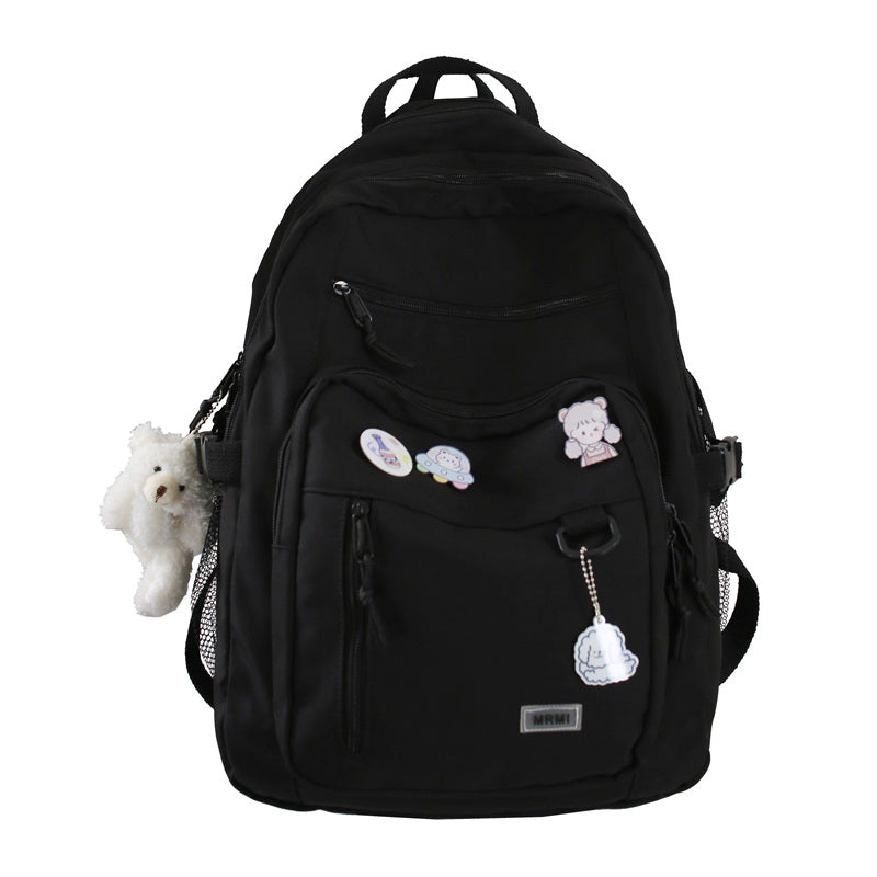 Girls High Capacity Multi-pocket School Bag