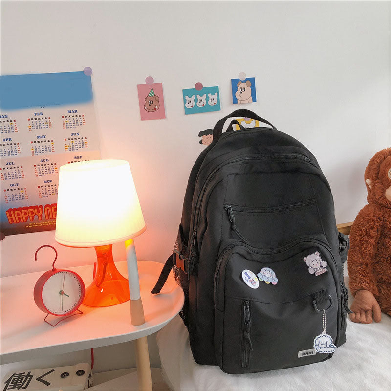 Girls High Capacity Multi-pocket School Bag