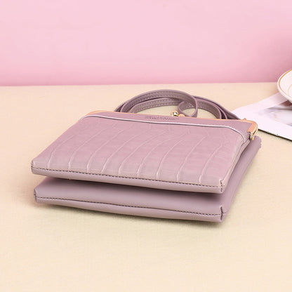 Womens Alligator Pattern Crossbody Phone Bag
