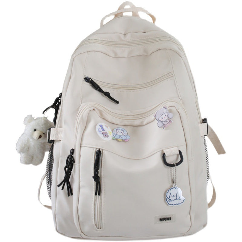 Girls High Capacity Multi-pocket School Bag