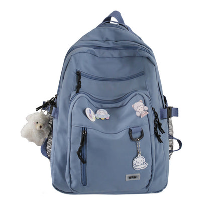 Girls High Capacity Multi-pocket School Bag
