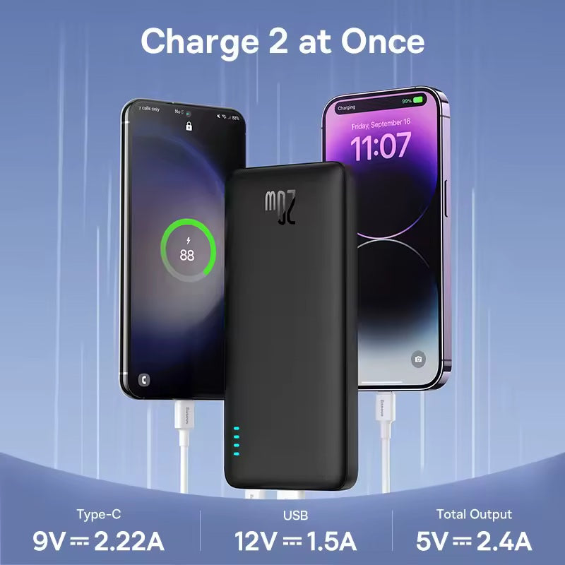 Baseus Airpow 20W Power Bank 10000mAh 20000mAh Fast Charge Powerbank